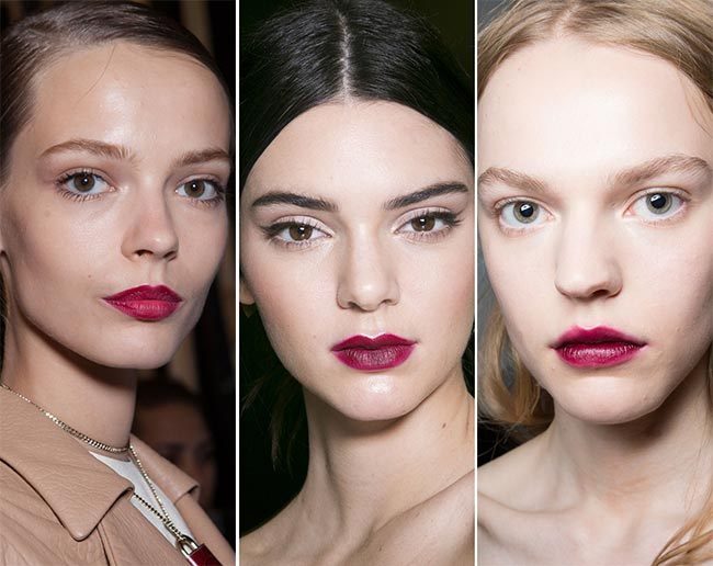 Trendy make-up pro jaro/léto 2015 aneb tmavě vínové odstíny rtěnky