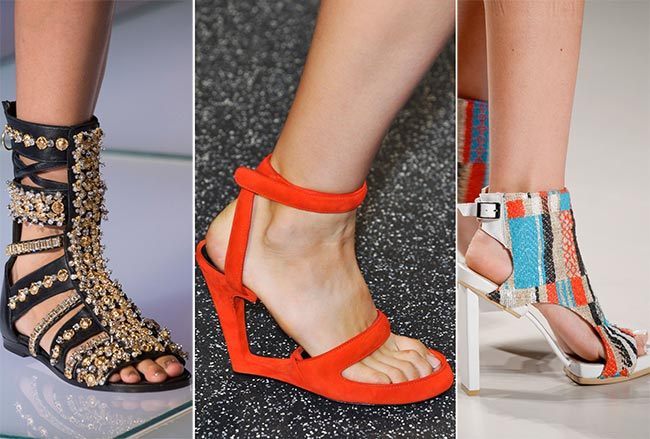 Trendy obuv jaro léto 2015 propracované vzory
