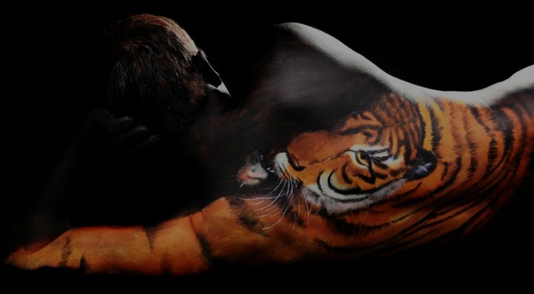 Tygr na zádech