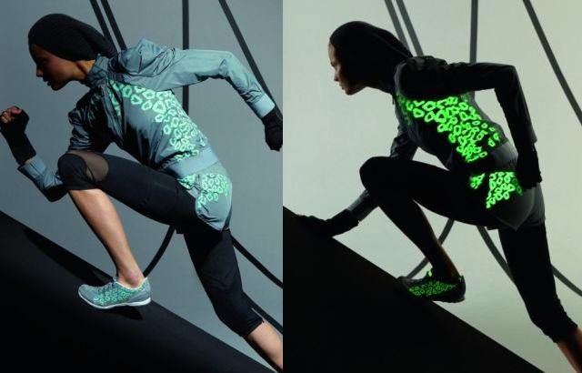 Reflexní mikina capri kalhoty Nike